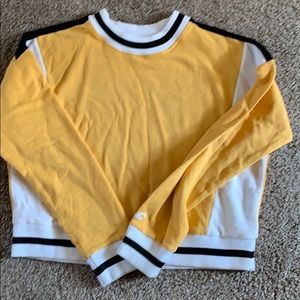hollister yellow sweatshirt- size small